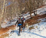 17 E via  a rampare sul sentiero innevato